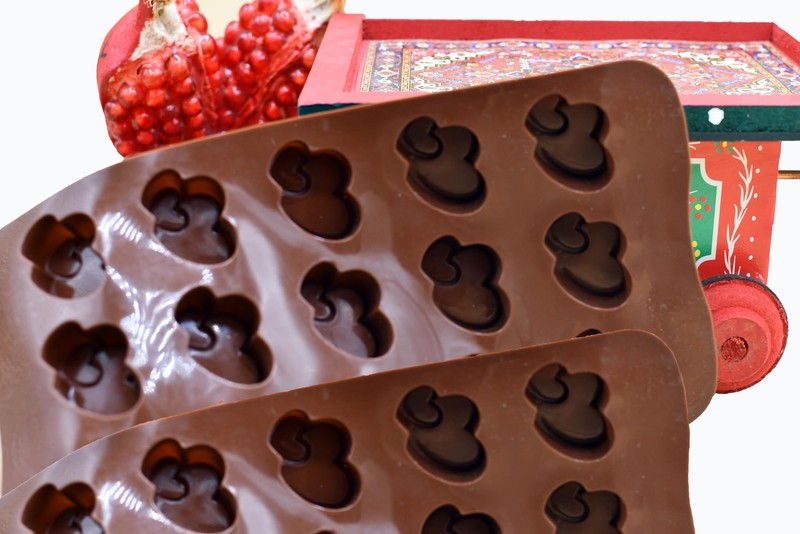 Chocolate Heart To Heart In Love Shape Tray Pan Silicone Diy Mold Durable Oven F gallery