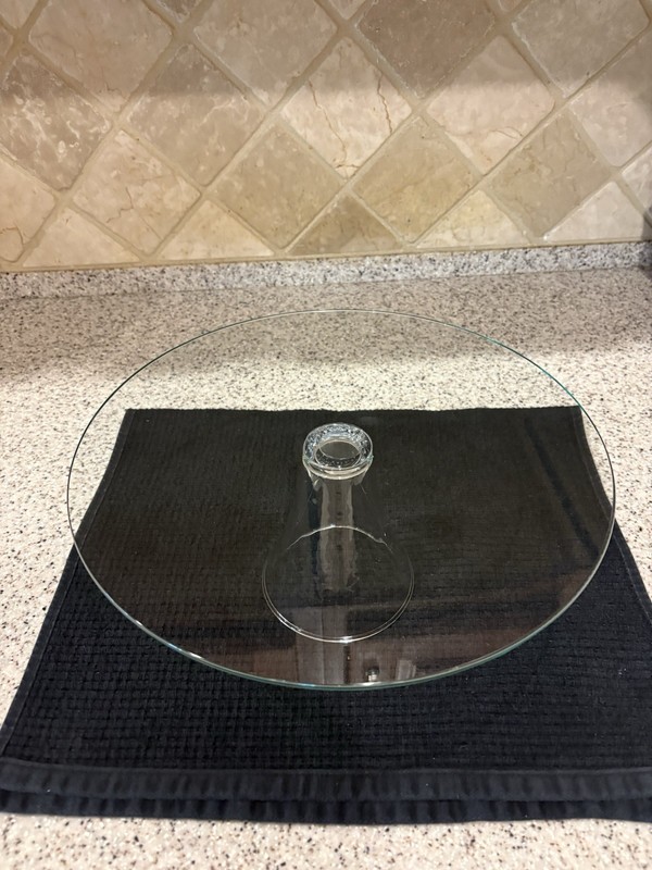 Clear Glass Pedestal Cake Stand Holiday Wedding Serving Plate gallery
