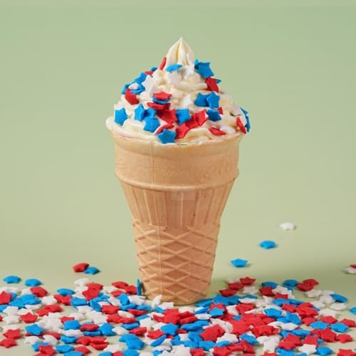 Red White and Blue Sprinkles for 4th of July – 16 oz Patriotic Patriotic star gallery