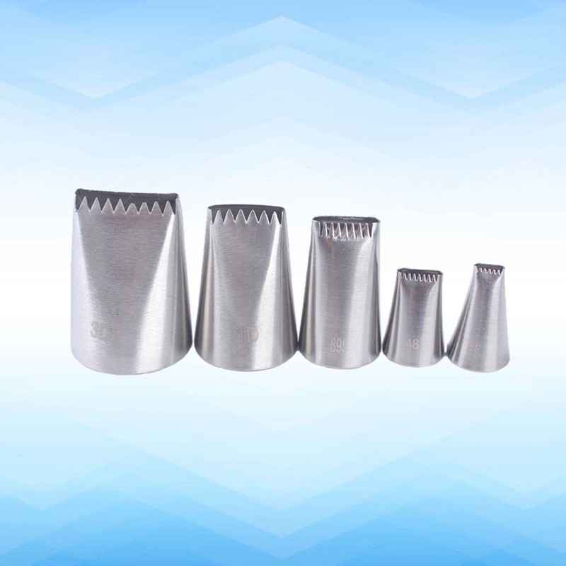 5 Pcs/Set Cupcake Piping Tips Pastry Nozzle Baking Nozzles Decorating Supplies gallery