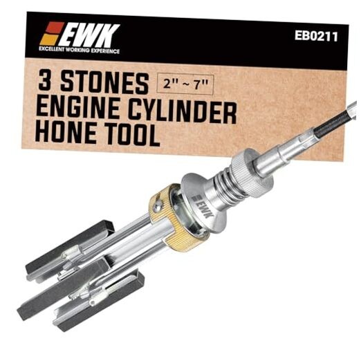 3 Stones Engine Cylinder Hone Tool—2″ to 7″—Adjustable Cylinder