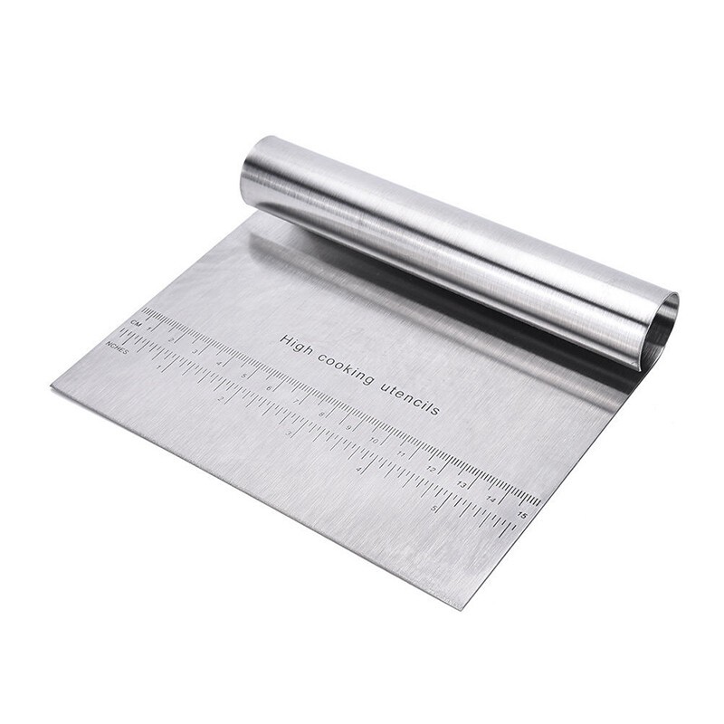 Cake Stainless Steel Pizza Dough Scraper Pastry Baking Tool Dough Kitchen gallery