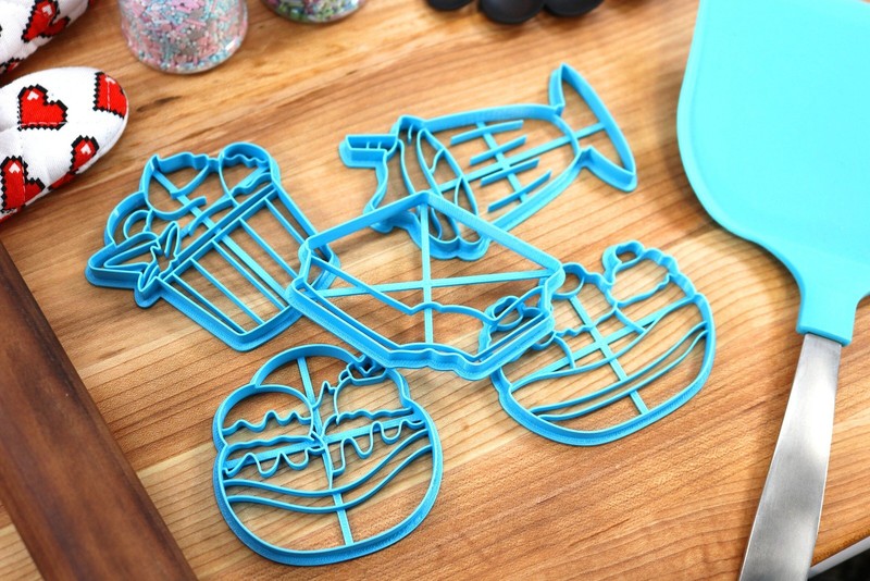 Ice Cream Cookie Cutters - Banana Split, Frozen Yogurt, Ice Cream Sandwhich, gallery