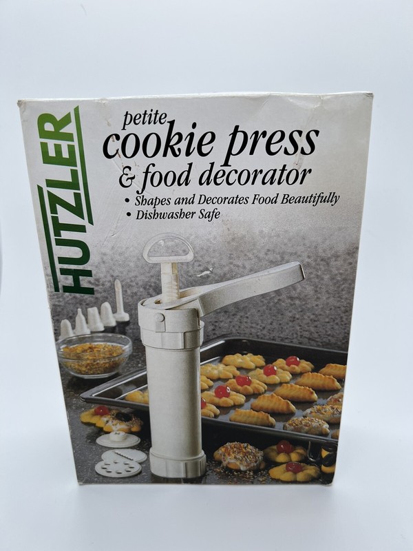 HUTZLER – petite COOKIE PRESS & FOOD DECORATOR #690. Holiday Decorating!