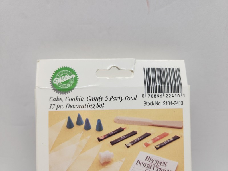Vtg. WILTON Cake, Cookie, Candy & Party Food 17pc. Decorating Set 1990 🌺 NEW gallery