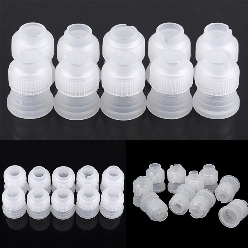 10x Coupler Adaptor Icing Piping Nozzle Bag Cake Flower Pastry Decoration ~gw gallery