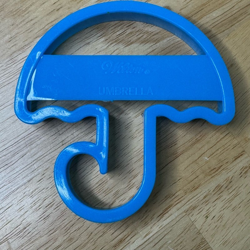 Vintage Wilton Plastic Cookie Cutters Rocking Horse Umbrella Teddy Lot Of 3 READ gallery
