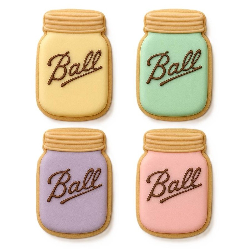 1 Dozen 12 MINI Mason Jar Cookie Cutter Wedding Party Favors Metal Farmers Marke gallery