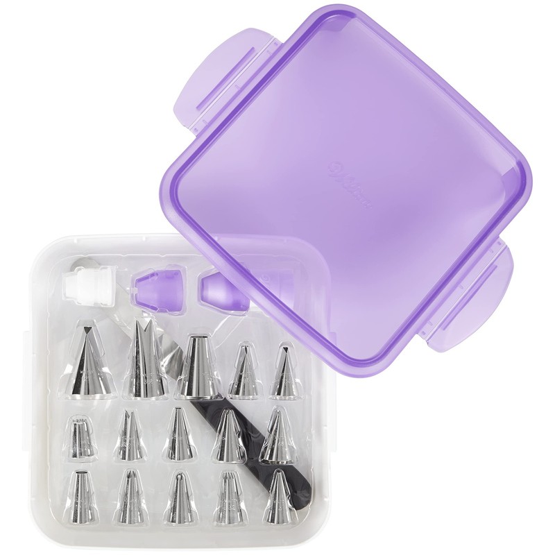 Wilton Decorating Essentials Frosting Piping Kit Storage Decorating Set 33