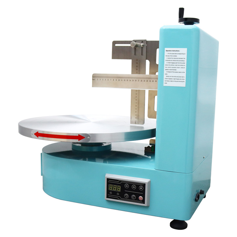 Electric Cake Cream Spreading Machine Coating Smearing Tool Control Panel Green gallery