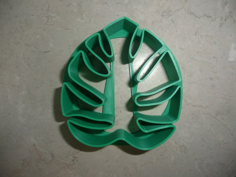 MONSTERA LEAF DESIGN PATTERN CONCHA CUTTER MEXICAN SWEET BREAD STAMP USA PR4625 gallery