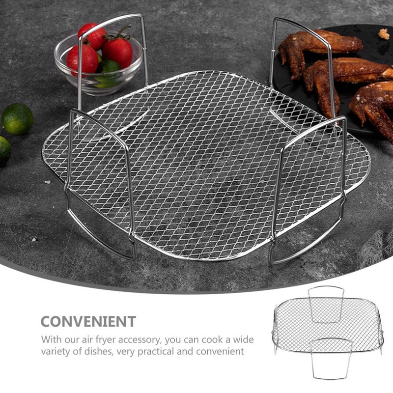 Air Fryers Practical Stackable Rack Handle Designed Air Fryer Stackable Rack gallery