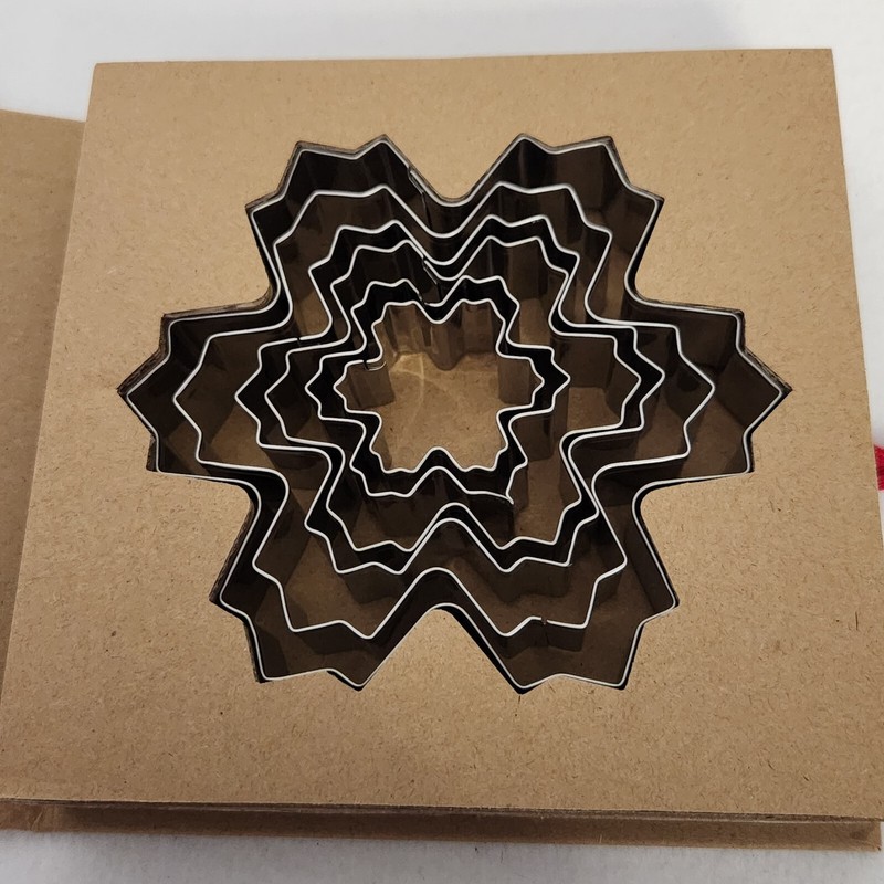 Snowflake Cookie Cutter Set Stacked Snowflake Cookie Tree Santa Barbara Designs gallery