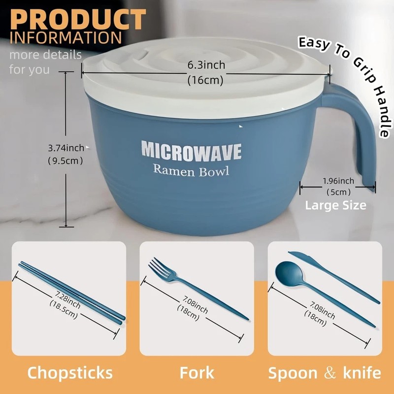 Large Ramen Bowl Ramen Noodle Bowls MicrowavableRamen Bowl Microwavable 45 Oz gallery