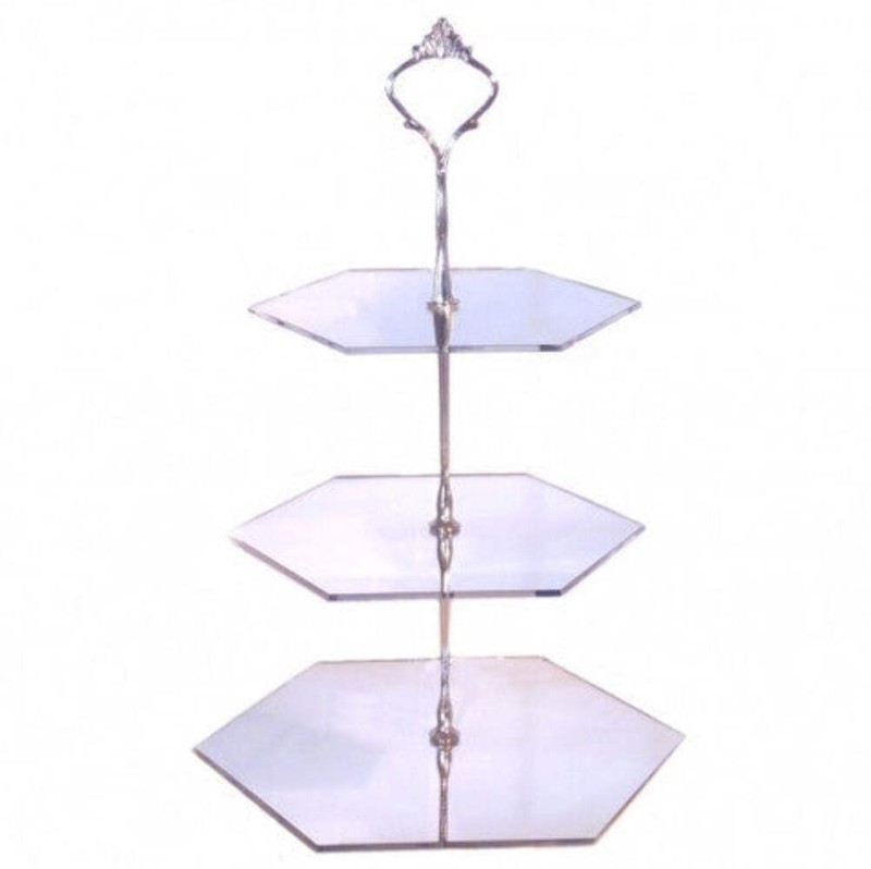 Three Tier Hexagon Cake Stands