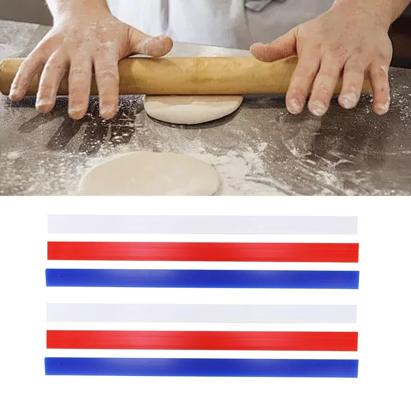 Silicone Rolling Strip, 6 Pcs Silicone Rolling Pin Guides 2/4/6mm, Rolling Pi... gallery