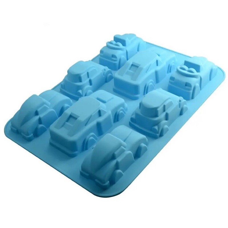 8 Cavity Large Car Jeep Silicone Cake Chocolate Fondant Jelly Candy DIY Mould gallery