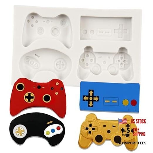 Game Controller Fondant Mold Video Game Gamepad Silicone Chocolate Style A