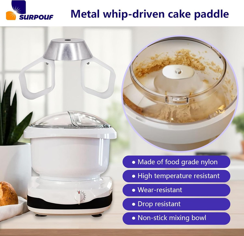 Cookie Paddles with Metal Whip Drive Compatible with Universal Mixers Nutrimill gallery