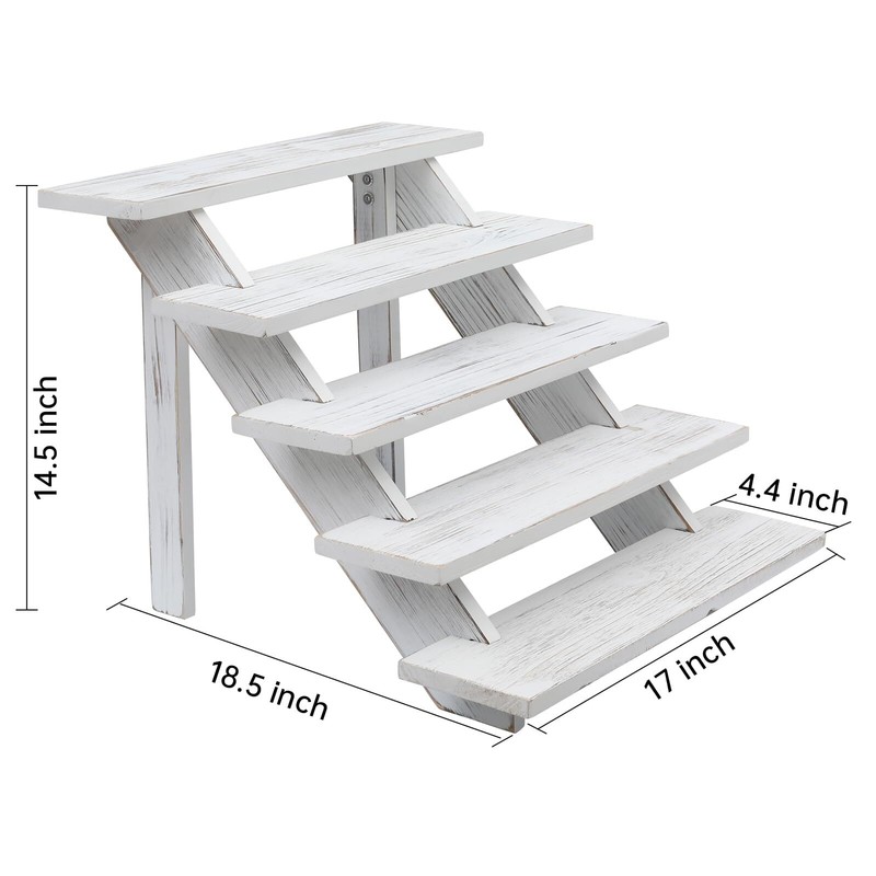 5 Tier Wooden Rustic Cupcake Stand For 30 Cupcakes Stepped Wood Display Stand Fo gallery
