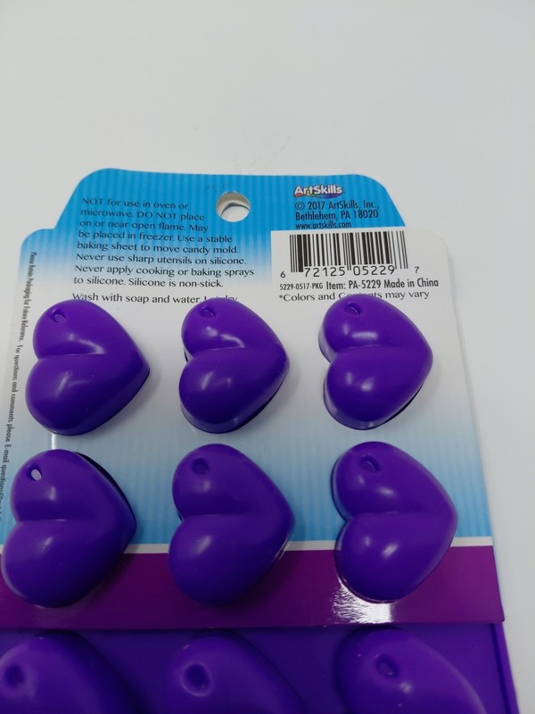 Baked With Love Non Stick Candy Chocolate Mold - Heart Shaped, Set of 2 gallery