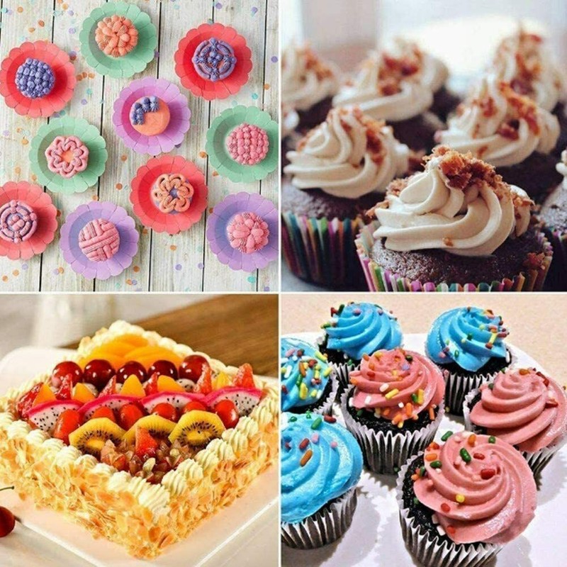 42Pcs Cake Decorating Kit Baking Frosting Icing Nozzle Tips Piping Bags Reusable gallery