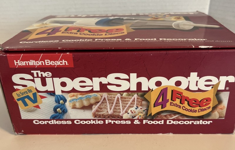Hamilton Beach Super Shooter Cordless Cookie Press Food Decorator Open Box gallery