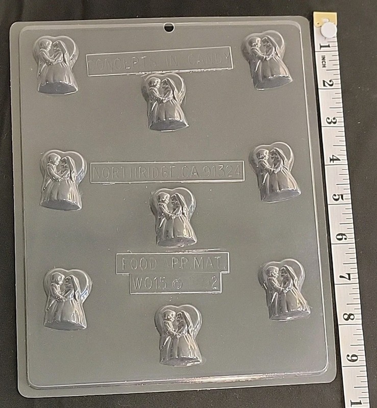 Wedding Dancing Happy Bride Groom Chocolate Candy Mold