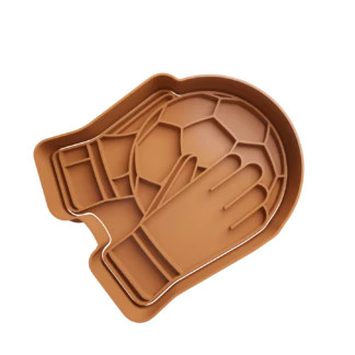 Goalkeeper Gloves Football Cookie Cutter Fondant Biscuit Baking Tool