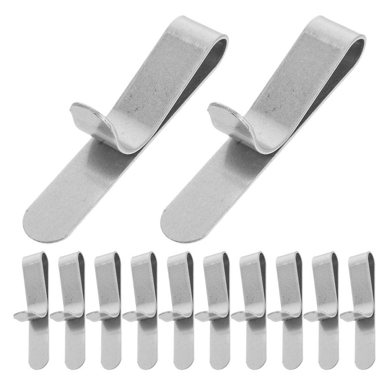 12Pcs Stainless Steel Cake Ring Clips Reusable Baking Mold Fasteners Silver
