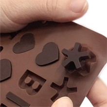 Silicone Letter Number Molds,Reusable Chocolate Molds with Happy Birthday Cake gallery