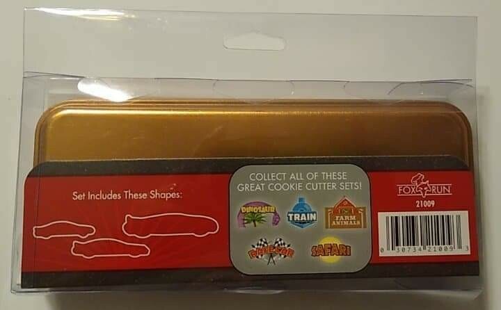 Fox Run Copper Plated Race Car Cookie Cutter Set 3 Pieces With Container gallery
