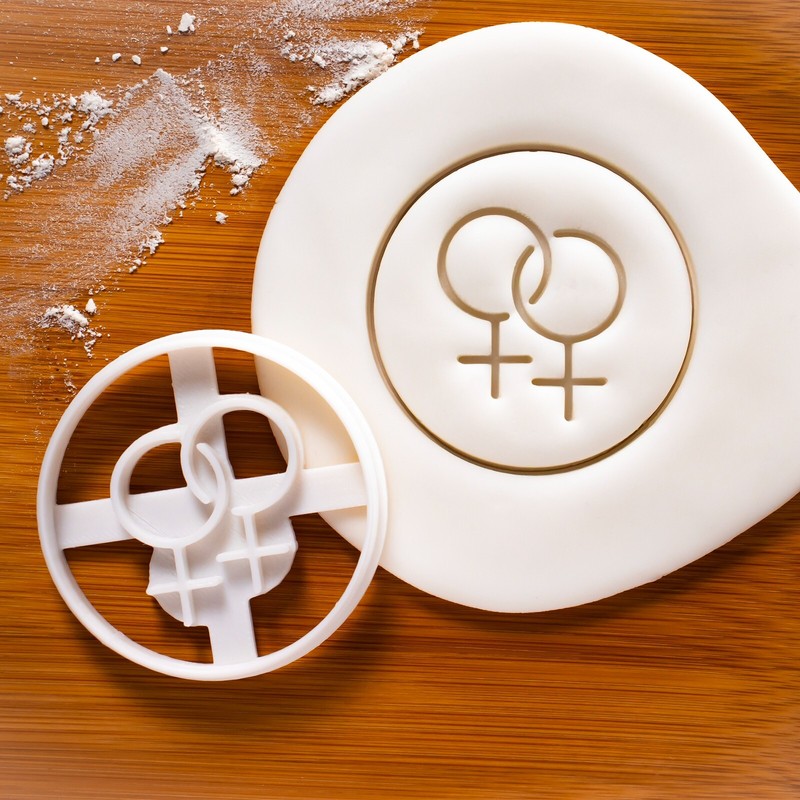 LGBTQ Symbol Cookie Cutters - lesbian gay bisexual transgender genderqueer pride gallery