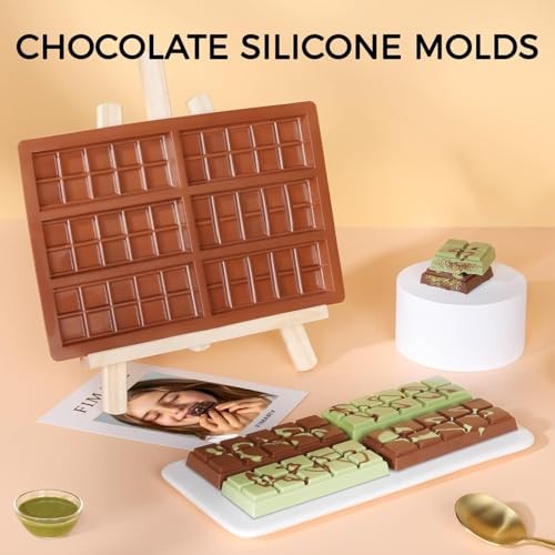 Chocolate Bar Mold - Non-Stick Chocolate Molds, Food Grade Square Choco: 1 PC gallery