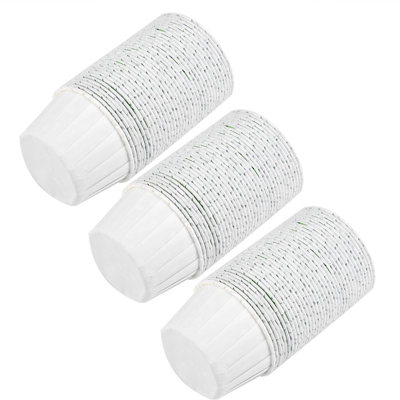 100 PCS White Mini Cupcake Liners Round Paper Cake Baking Cups Muffin Case gallery