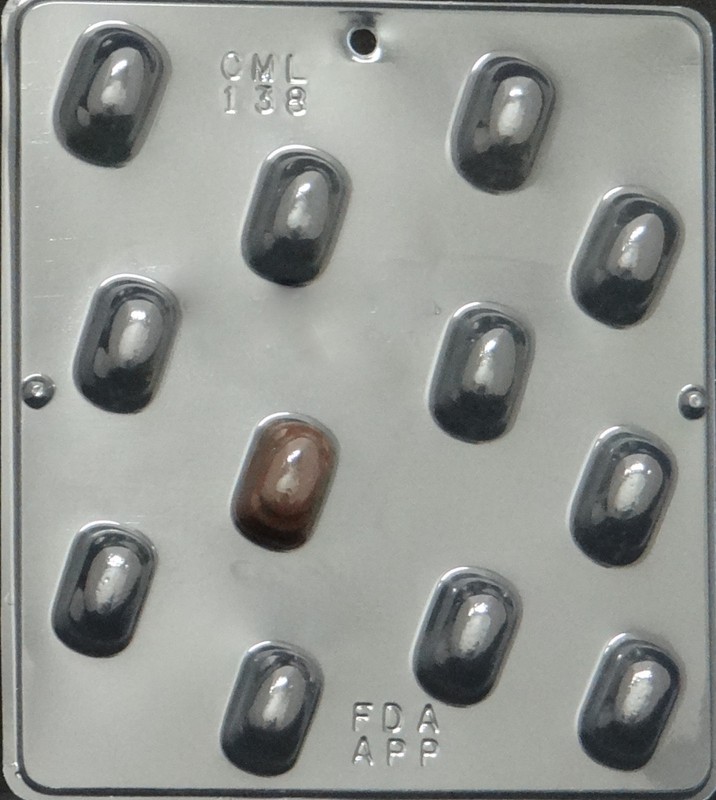 Almond Piece Chocolate Candy Mold Candy Making 138 NEW