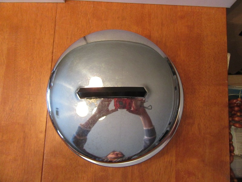Vintage 60s 70s Stainless Steel Cake Server Plate w/ Dome Lid Cover Serving Tray gallery