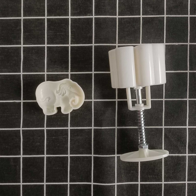 Plastic Material Mooncake Molds Stamp Moon Cake Moulds Cartoon Elephant Shaped gallery