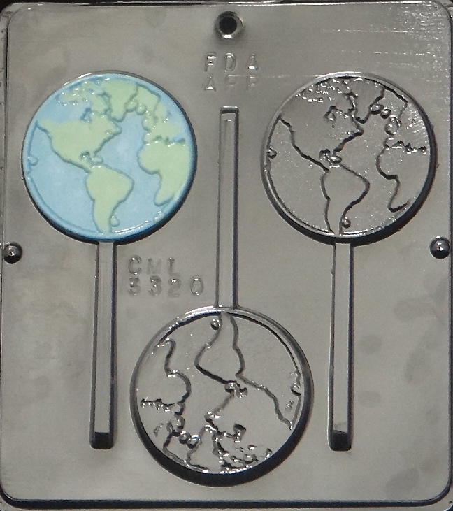 World Lollipop Chocolate Candy Mold 3320 NEW