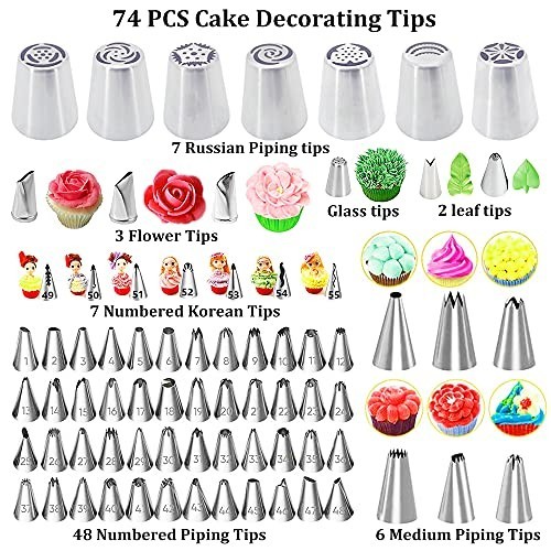 678pcs Cake Decorating Kit - Baking Supplies, Tools, Turntable, Piping Bags & Ti gallery