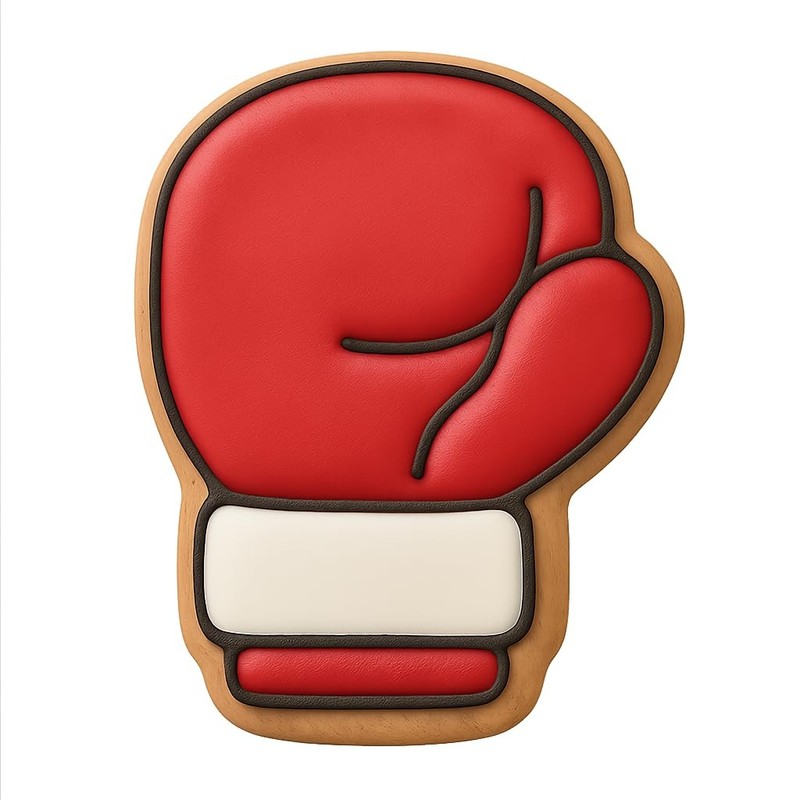 Heavyweight Boxing Glove Cookie Cutter & Stamp - 3x4 gallery
