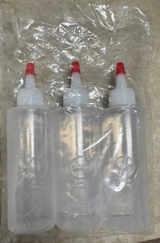 Wilton Squeeze Bottles Set of 3 Clear Plastic 6 oz Capacity Candy Decorating 🍭 gallery