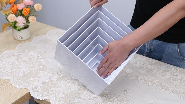 8 PCS Clear Buffet Risers Set - Large Acrylic Food Stands for Party & Dessert Di gallery