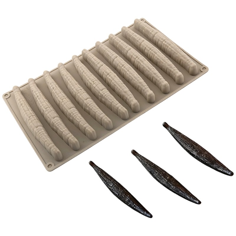 Creative Silicone Vanilla Pods Mousse Mold Kitchen Bakewares Dessert Baking Tool gallery