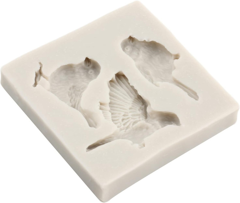 Silicone Molds Owls Tree Branch Fondant Mold Flower Leaves Silicone Molds for Ca gallery