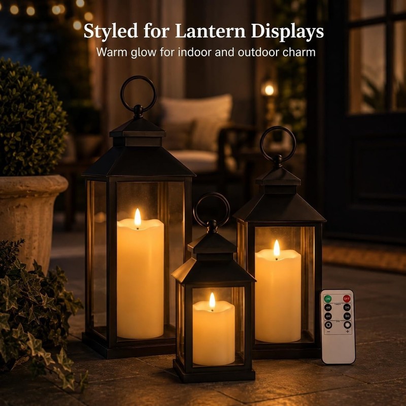 ANGELLOONG Flameless Candles Set of 3 with Remote for Home Decor gallery