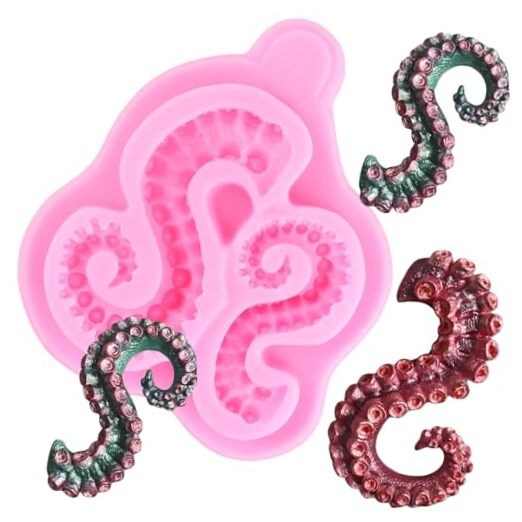 Octopus Tentacles Silicone Mold For Cake Decorating Cupcake Topper Style A gallery
