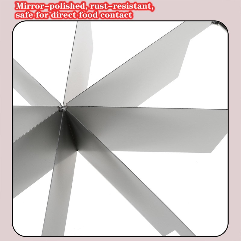 8-Slice Stainless Steel Pie Cutter Press Non Stick Pie Slicer Round Cake Cutt... gallery