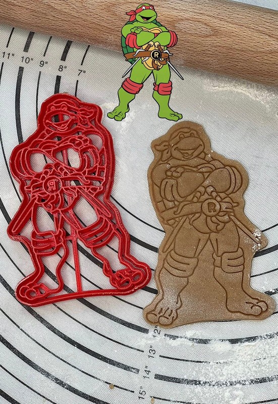 Premium Quality Ninja Turtle Raphael 6” Cookie Cutter