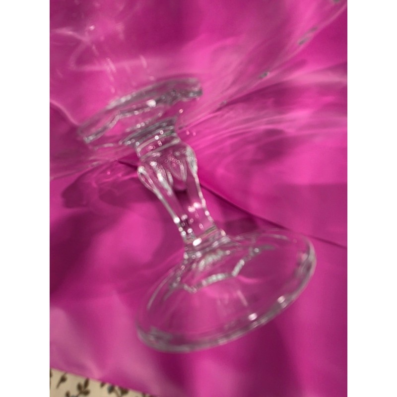 Clear Glass Cake Stand Dessert Display Plate Pedestal Serving Platter gallery